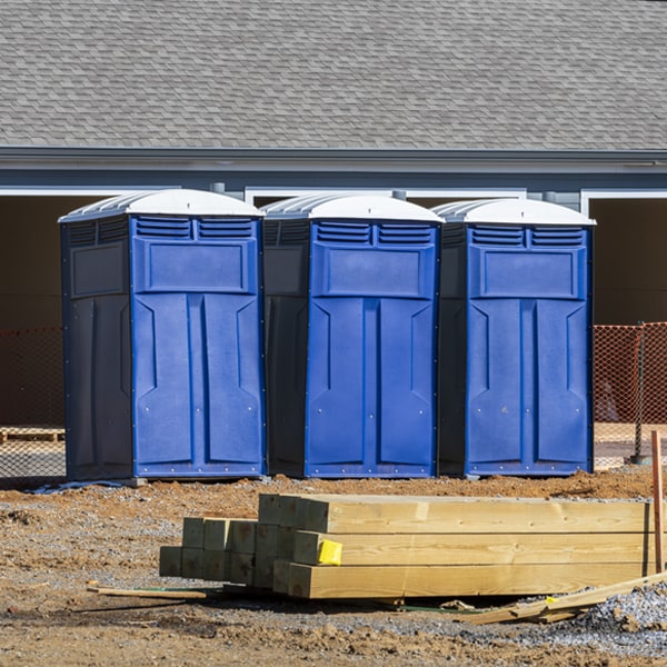 is there a specific order in which to place multiple porta potties in Many Farms AZ